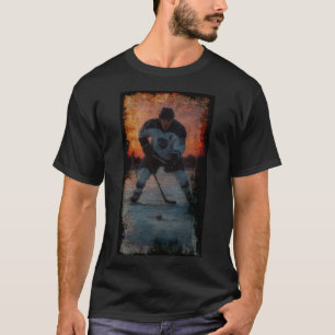 Eishockeyspieler bei Sunset T-Shirt
