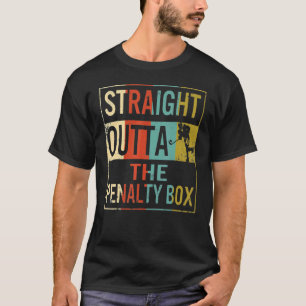 Eishockeyspieler direkt über der Bühne T-Shirt