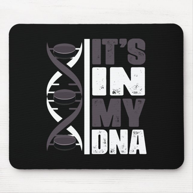 Eishockeyspieler-DNA Mousepad (Vorne)