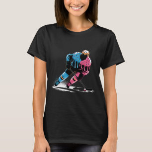 Eishockeyspieler-Drip-Jungen Mädchen Jugend T-Shirt