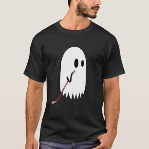 Eishockeyspieler Halloween Ghost Coach Pla T-Shirt