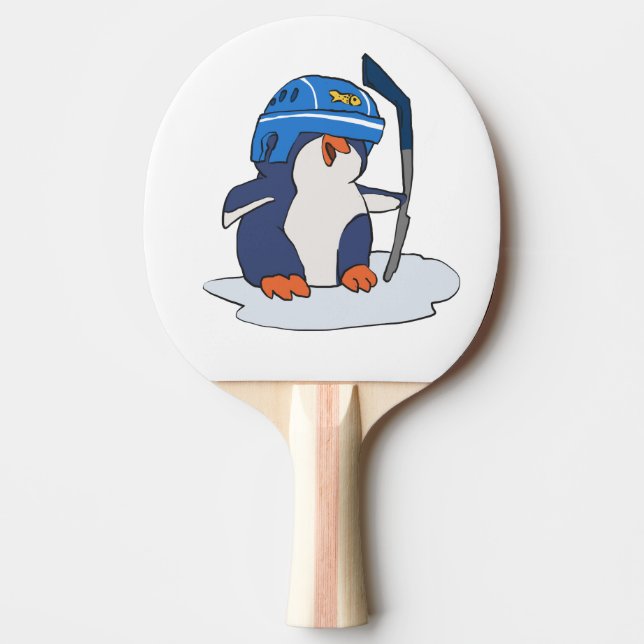 Eishockeyspieler| Hintergrundfarbe Tischtennis Schläger (Vorderseite)
