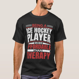 Eishockeyspieler ist Therapielustige Sportcoach T-Shirt
