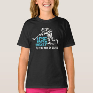 Eishockeyspieler laufen auf Wasser T-Shirt