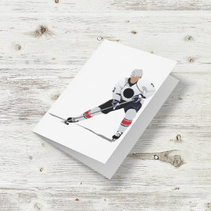Eishockeyspieler Notizkarten Karte