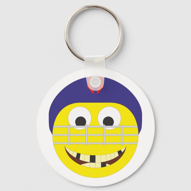 Eishockeyspieler Schlüsselanhänger (Vorderseite)