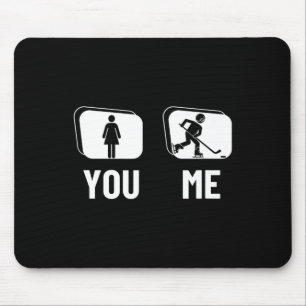 Eishockeyspieler stolz lustige Frauen Eishockey Mousepad