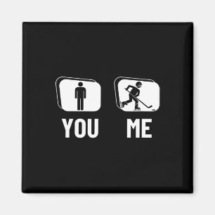 Eishockeyspieler Stolz Lustige Männer Eishockey Magnet