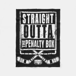 Eishockeyspieler Straight Outta The Penalty Box F Fleecedecke