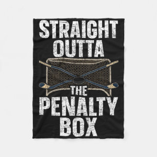 Eishockeyspieler Straight Outta The Penalty Box I Fleecedecke