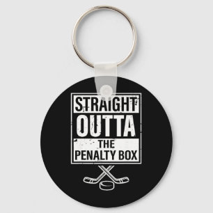 Eishockeyspieler Straight Outta The Penalty Box Schlüsselanhänger