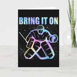 Eishockeyspieler Torwart Eishockey Torhüter Hoc Karte