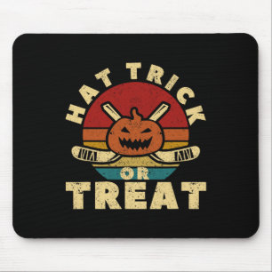 Eishockeyspieler Trainer Halloween-Kürbiskappe Tri Mousepad
