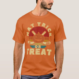 Eishockeyspieler Trainer Halloween-Kürbismütze Tri T-Shirt