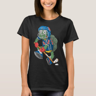 Eishockeyspieler Turtle T-Shirt