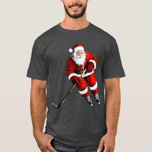 Eishockeyspieler Weihnachts T-Shirt