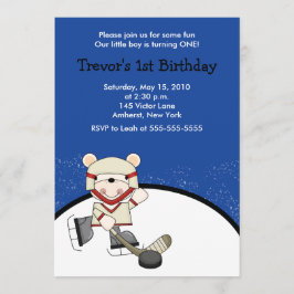 Eishockeysport zum Geburtstag Einladung