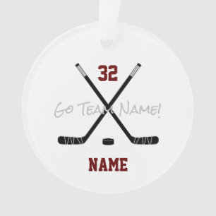 Eishockeysportteam Benutzerdefiniertes Foto Ornament