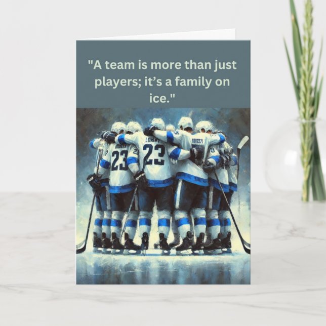 Eishockeyteam Spirit "Stronger Together" Karte (Vorderseite)