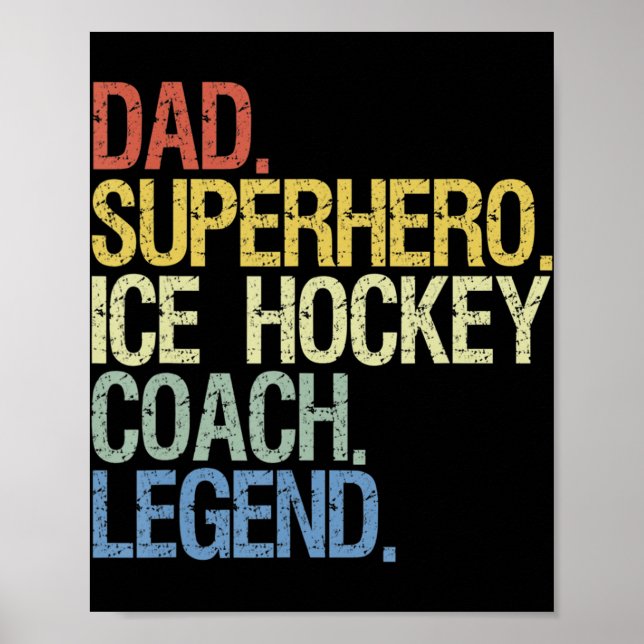 Eishockeytrainer Poster (Vorne)