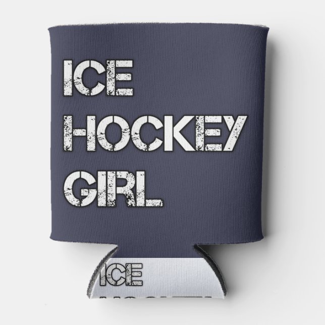 Eishockmädchen Dosenkühler (Vorderseite)