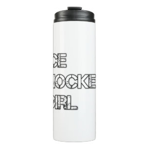 Eishockmädchen Thermosbecher