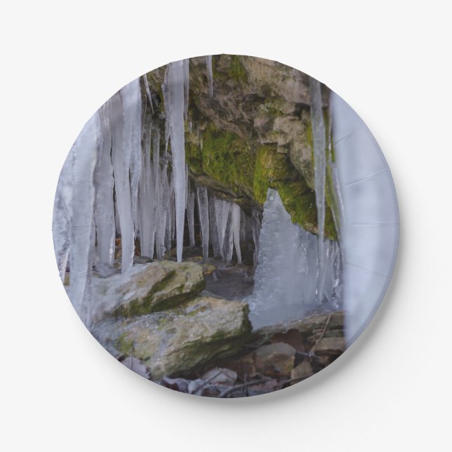 Eishöhle Pappteller (Vorderseite)