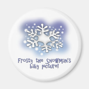 Eisig die Babybilder des Schneemanns Magnet