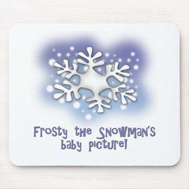 Eisig die Babybilder des Schneemanns Mousepad (Vorne)