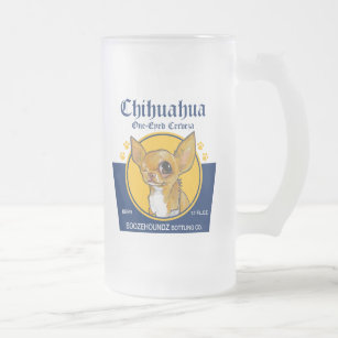 Eisige Bier-Tasse - einäugiger Chihuahua Cerveza Mattglas Bierglas