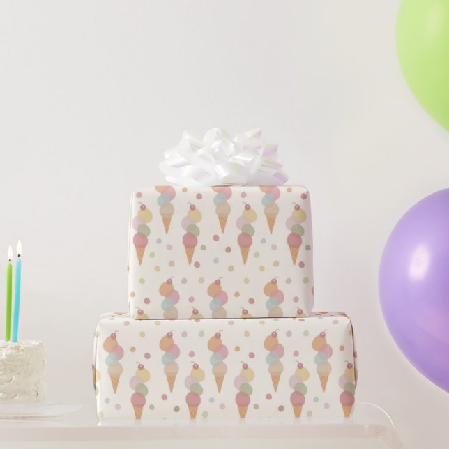 Eisige Delights-Muster  Geschenkpapier (Partygeschenke)