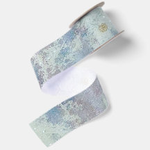 Eisige Frost-Winter-Wunderland-Satin-Feiertagsband