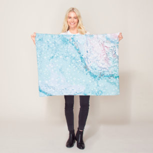 Eisige gefrorene Winter-Schneeflocke-Fleece-Decke Fleecedecke