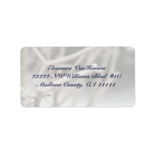 Eisige Niederlassung im Winter Customizeable Adressaufkleber