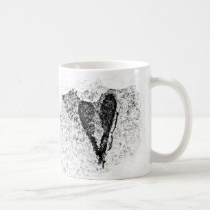 eisige Samen in Liebe Kaffeetasse