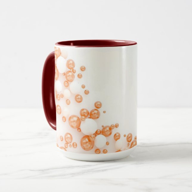Eisiger Himmelblauer Kupfer-Blase Tasse (Vorderseite Links)