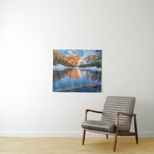 Eisiger Traumsee Wandteppich