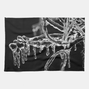 eisiger Winter eintreten Geschirrtuch