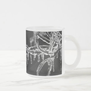 eisiger Winter eintreten Mattglastasse