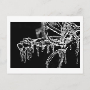 eisiger Winter eintreten Postkarte
