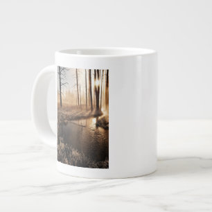 Eisiger Yellowstone-Morgen Jumbo-Tasse