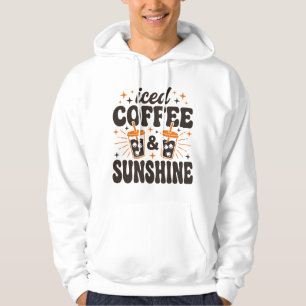 Eiskaffee-Sonnenschein-Sommer-Vibes Hoodie