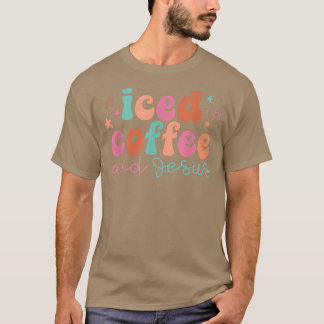 Eiskaffee und Jesus Christliches Sprichwort Sarcas T-Shirt