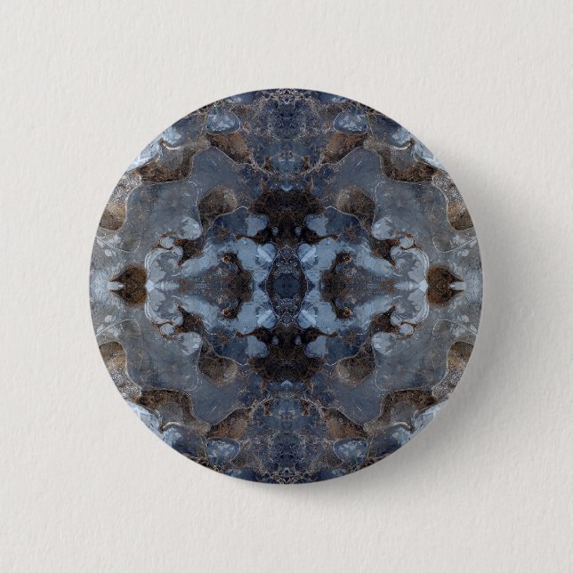Eiskaleidoskopmuster Button (Vorderseite)