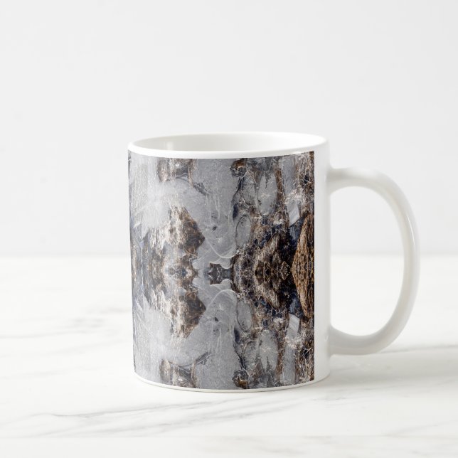 Eiskaleidoskopmuster Kaffeetasse (Rechts)