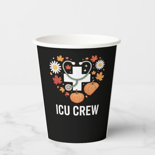 eiskalte Crew Klassischer T - Shirt Pappbecher (Vorderseite)