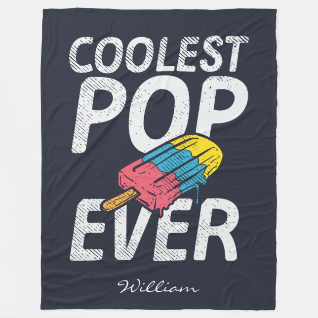 Eiskaltester Pop Ever Eis Am Stiel Fleecedecke (Vorderseite)