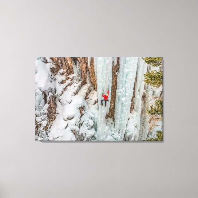 Eisklettersteig Leinwanddruck (Vorderseite)