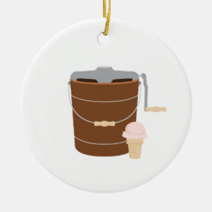 Eiskrem Keramik Ornament