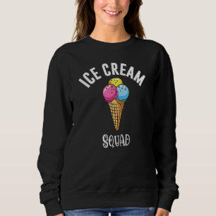 Eiskrem-Kuppeleis-Schokolade für das Sommerangebot Sweatshirt